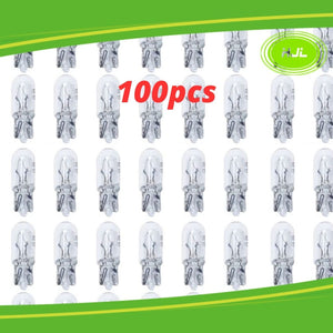 100pcs T10 12V 5W Dashboard Instrument Light halogen lamps Halogen Bulb Side Marker Light Push in Bulb Panel Bulbs - #LEDBB-11011