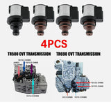 4PCS Torque Converter AWD Control & Lock-Up Solenoid For Subaru CVT TR580 TR690