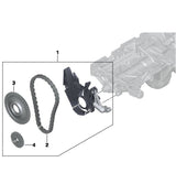 Oil Pump Drive Chain Kit For BMW N20 N26 2.0L E84 X1 F10 F22 F30 11417605366 - #HJ-02226-O