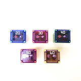 25 Pcs Automotive J Case Low Profile Fuse Assortment Set 32V 20A 30A 40A 50A 60A - #FUSEO-70120