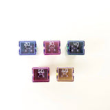 25 Pcs Automotive J Case Low Profile Fuse Assortment Set 58V 20A 30A 40A 50A 60A - #FUSEO-70121