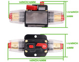 30A Circuit Breaker Reset Fuse Holder for 12V-24V DC boat marine 2PCS - #FUSEO-70163