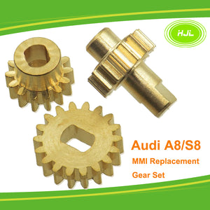 4E0857273D 3pcs Screen Mechanism Gear Replacement Set Kit For Audi A8 S8 MMI - #01857-31000