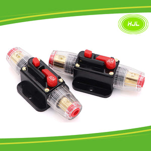 60A Reset Fuse Holder with Manual Reset 12V-24V DC car boat marine bike use 2PCS - #FUSEO-70166