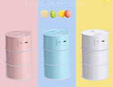 Multi Function Led Air Humidifier Aroma Diffuser Cute Oil Drum w/USB Light & Fan - #ASSRY-70600