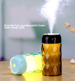 Multi Function Led Air Humidifier Aroma Diffuser Crystal Bottle w/USB Light&Fan - #ASSRY-70700