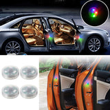 2 PCS Car Door Warning Light 5 LED Wireless Safety Anti collision Alarm Lamp - #ASSRY-73662