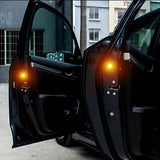 2 PCS Car Door Warning Light 5 LED Wireless Safety Anti collision Alarm Lamp - #ASSRY-73662