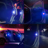 4 PCS Car Door Warning Light 5 LED Wireless Safety Anti collision Alarm Lamp - #ASSRY-73664