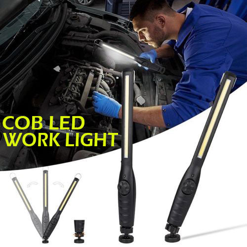 COB LED Rechargeable Work Light USB Hand Torch Inspection Magnetic Lamp Flexible - #TOKIT-04000