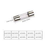 100pcs 5x20mm Glass Fuses Fast-Blow 0.2A 0.5A 1A 2A 5A 8A 10A 15A 20A 30A - #FUSEO-81820