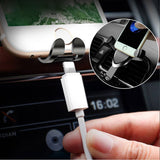 Universal Air Vent Gravity Auto Lock Metal Car Phone Holder For 4-6” Phone-Black - #GCH-3301