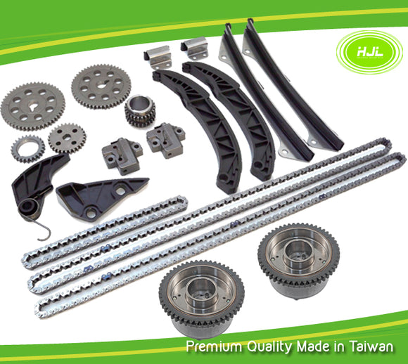 Timing Chain Kit Fit HYUNDAI Sonata Santa Fe Azera 3.3L 3.5L,KIA Sorento Amanti 3.8L 3.3L W/Camshaft VVT Gears X 2PCS , ENGINE:G6DA G6DB G6DC 2006-12 - #HJ-41020-V