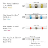200 Pcs Solder Seal Butt Connectors & Heat Shrink Wire Terminals Kit 26-10 GA - #HSKIT-18330