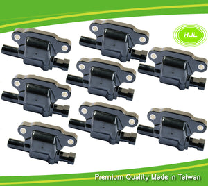 8 PCS Ignition Coil For HUMMER H3 ISUZU Ascender V8 5.3L 12570616 - #38005-73108