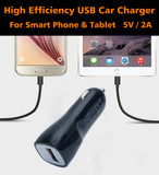 12V Car Charger USB Adapter 5V/2A Output For Smart Phone,Tablet and Power bank - #KC-U001