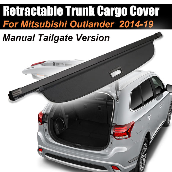 Retractable Trunk Cargo Cover For Mitsubishi Outlander 2014-2019 Manual Taigate - #39152-21200