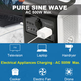 Portable Power Station 150000mAh 500W w/AC output 110V Pure sine wave JumpStarter - #S6800