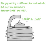 Spark Plug Gapper from 0.02" to 0.1" / 0.50mm to 2.5-mm Die-Cast Ramp-Type #3235 - #TOKIT-99800