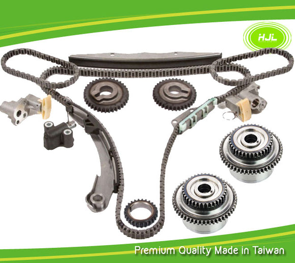 Timing Chain Kit Fit Nissan Pathfinder Xterra Frontier 4.0L VQ40DE w/2 Intake VVT Gears - #HJ-49178-V