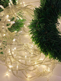 Christmas artificial pine garland outdoor 36ft & 100 LED lights string - #XMAST-10011